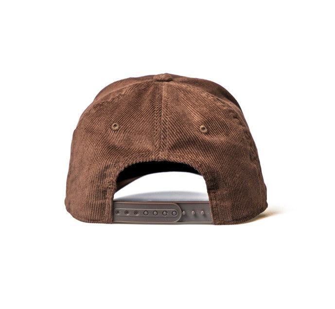 HOWDY - Rodeo Collection | Brown Corduroy + Off-White Stitching | Pre-curved Snapback