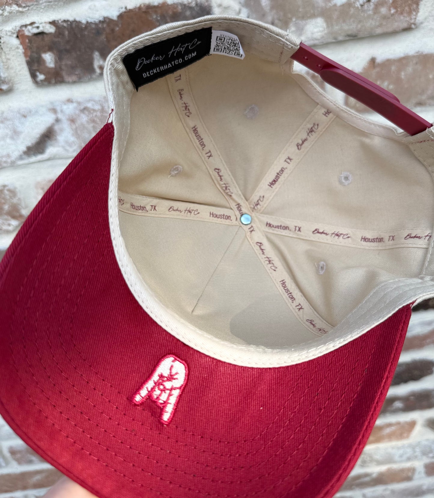 Crimson | Crimson + Off-White | Pre-curved Snapback