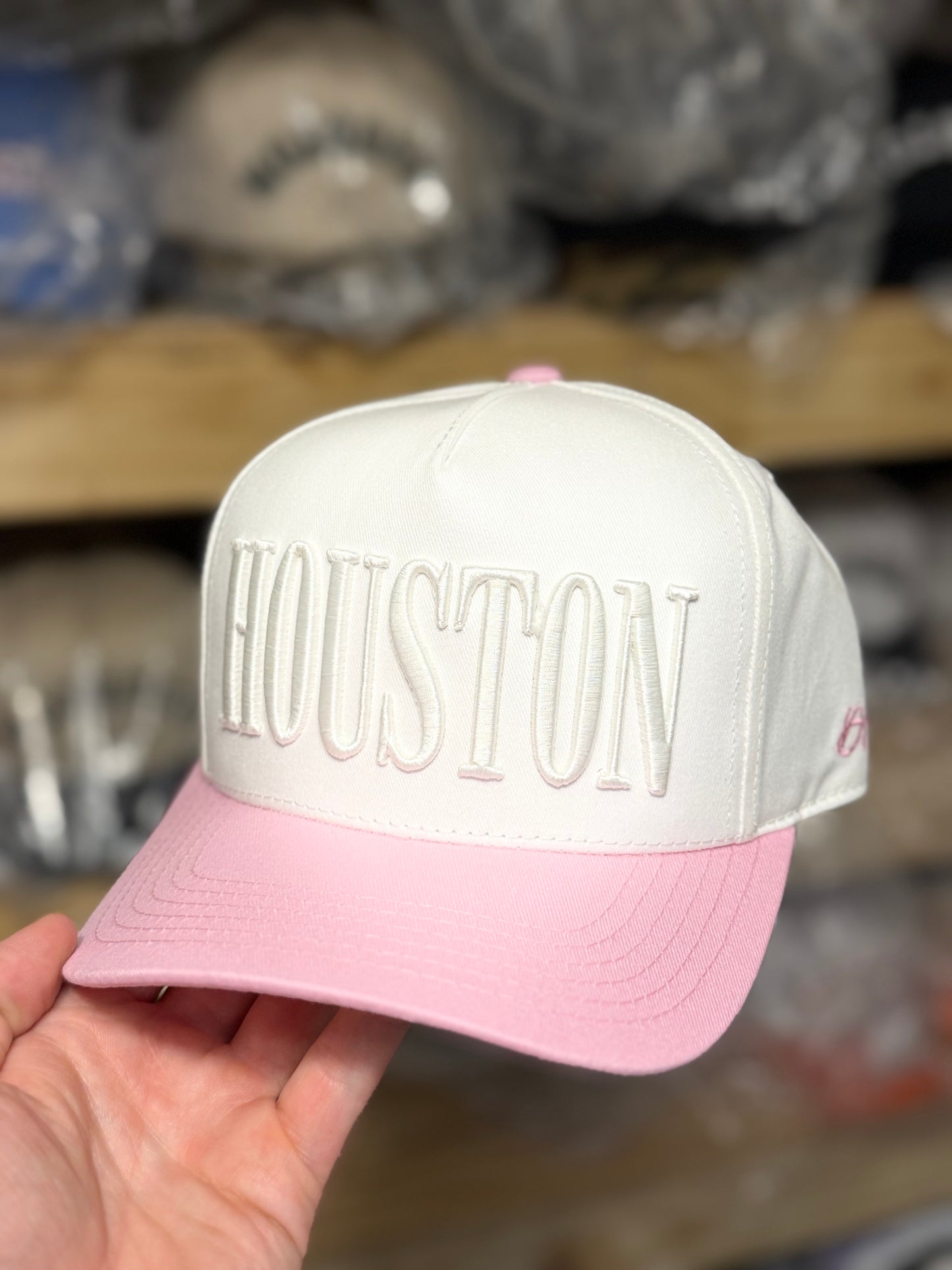Blossom | Two-tone White + Pink | Premium Pre-curved Snapback *NEW RELEASE*