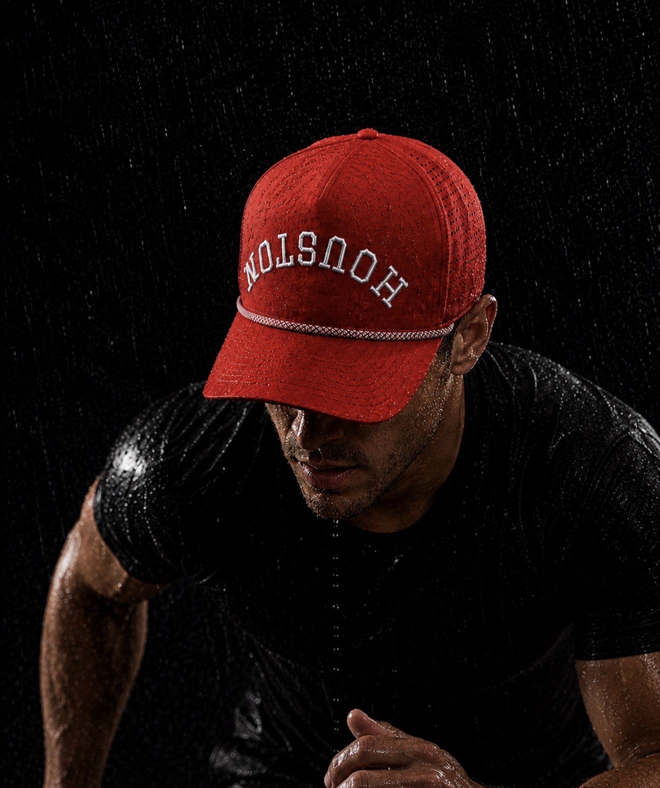 Rocket | Premium Red Performance Snapback with Red/White Removable Rope | BRAND NEW RELEASE