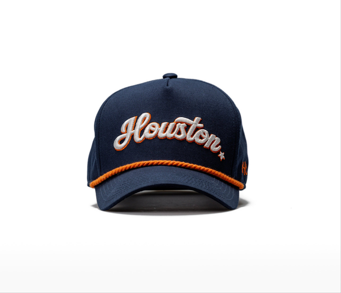 Hometown Navy | Navy with Orange Rope Premium Pre-curved Snapback