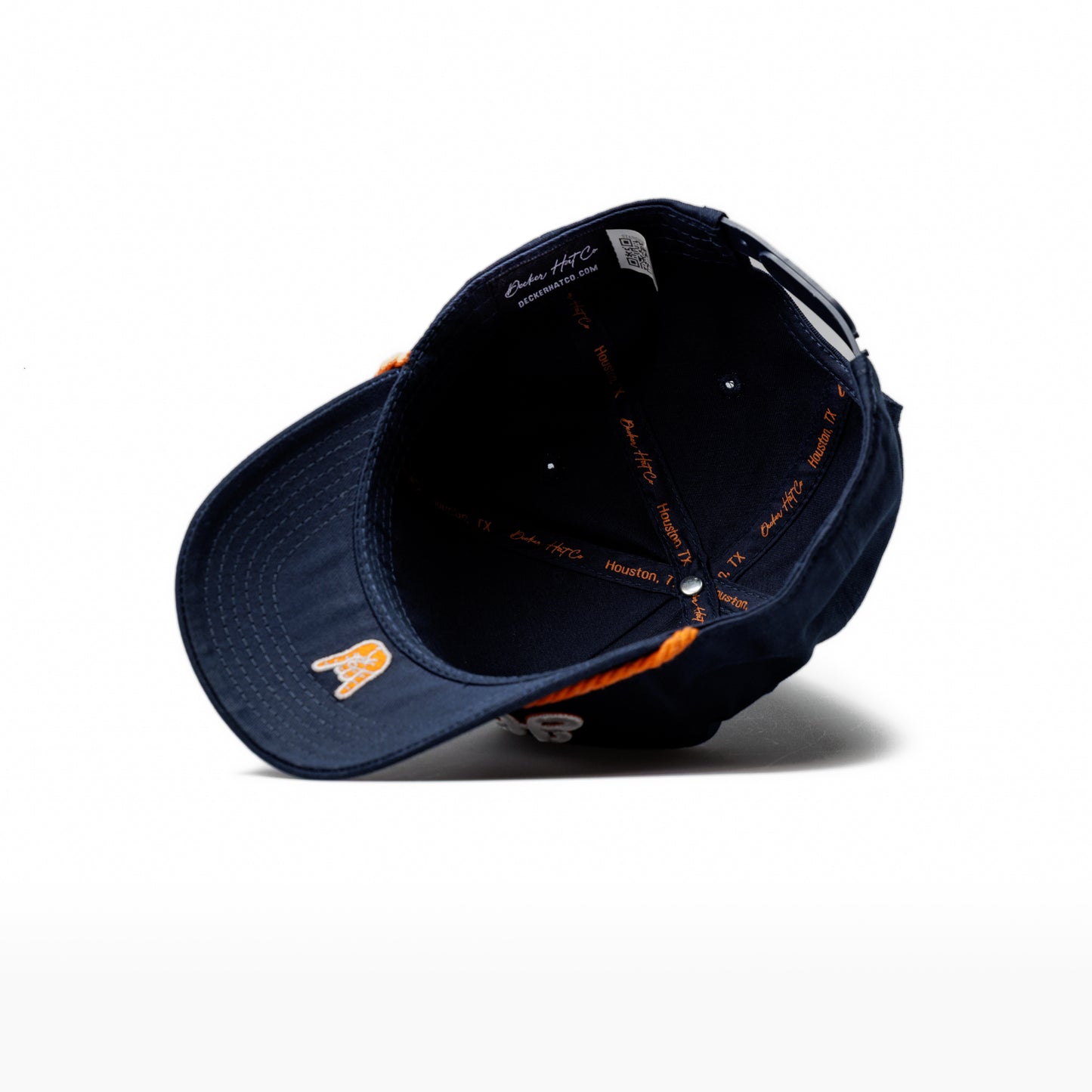 Hometown Navy | Navy with Orange Rope Premium Pre-curved Snapback