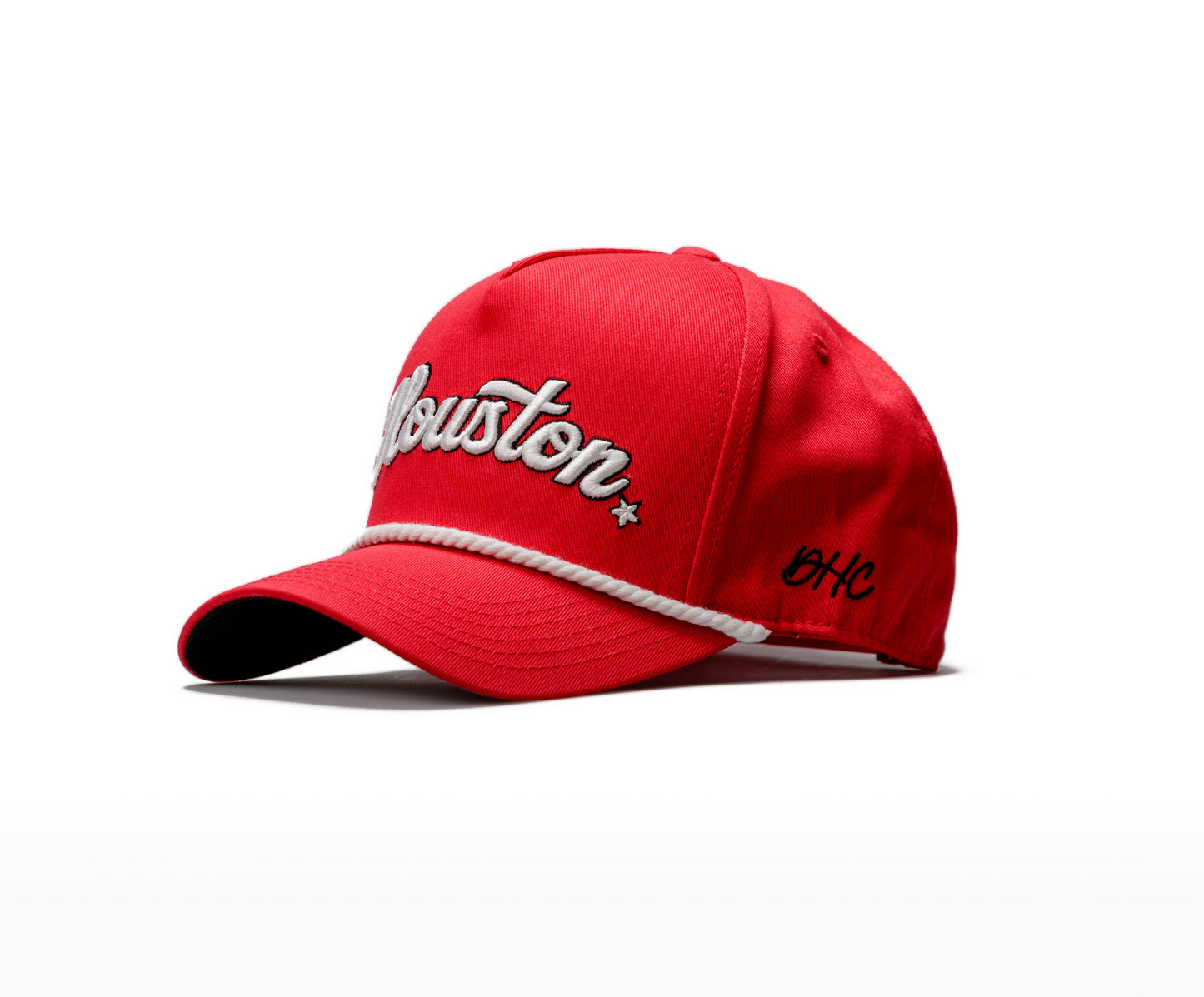 Hometown Red | Red with White Rope Premium Pre-curved Snapback