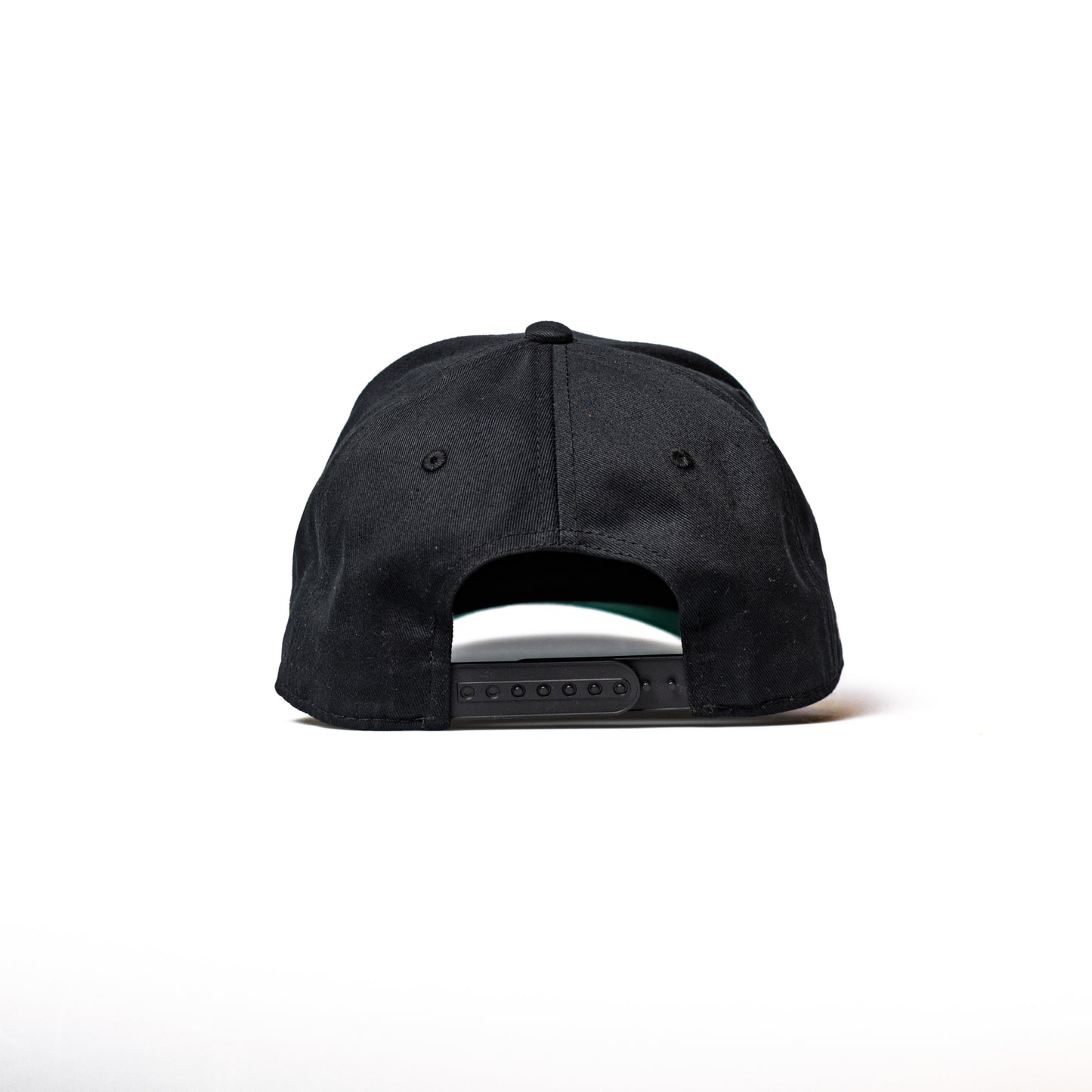 H-TOWN | Black Monochrome with White | Pre-curved Snapback