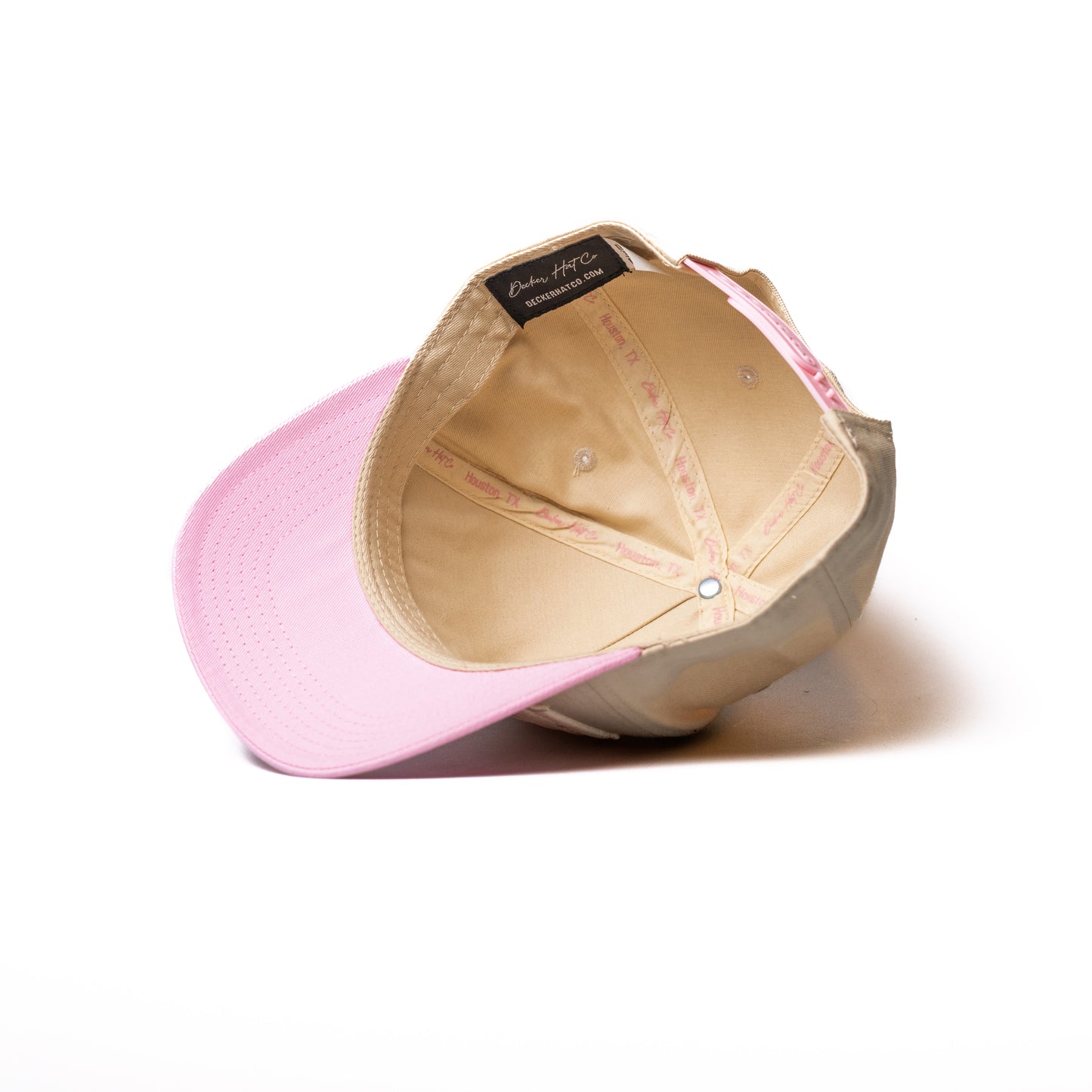 Off-White + Pink | Premium Pre-curved Snapback | *NEW RELEASE*