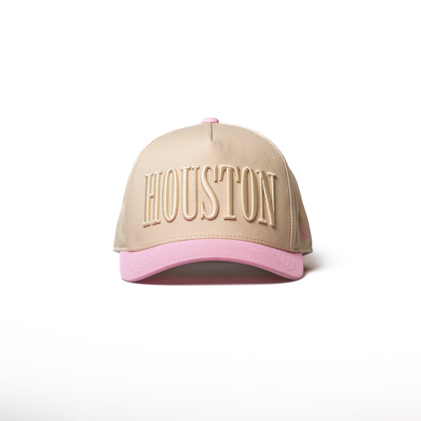 Off-White + Pink | Premium Pre-curved Snapback | *NEW RELEASE*