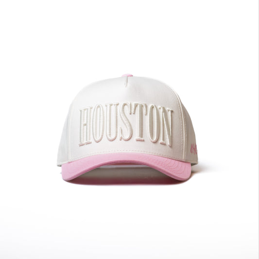 Blossom | Two-tone White + Pink | Premium Pre-curved Snapback *NEW RELEASE*