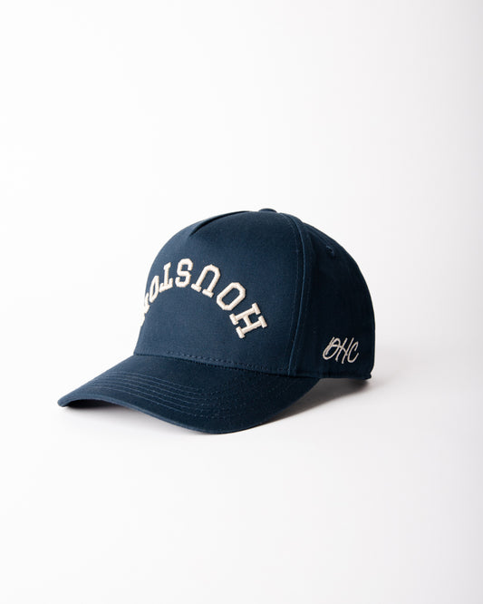 NAVY | Navy with Off-White Stitching | Pre-curved Snapback