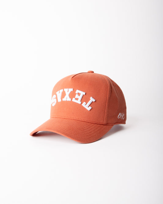 TEXAS. Burnt Orange | Pre-curved Snapback | Now Available