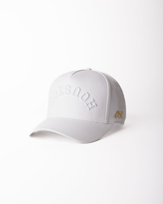 All-White, White with White Stitching | Pre-curved Snapback