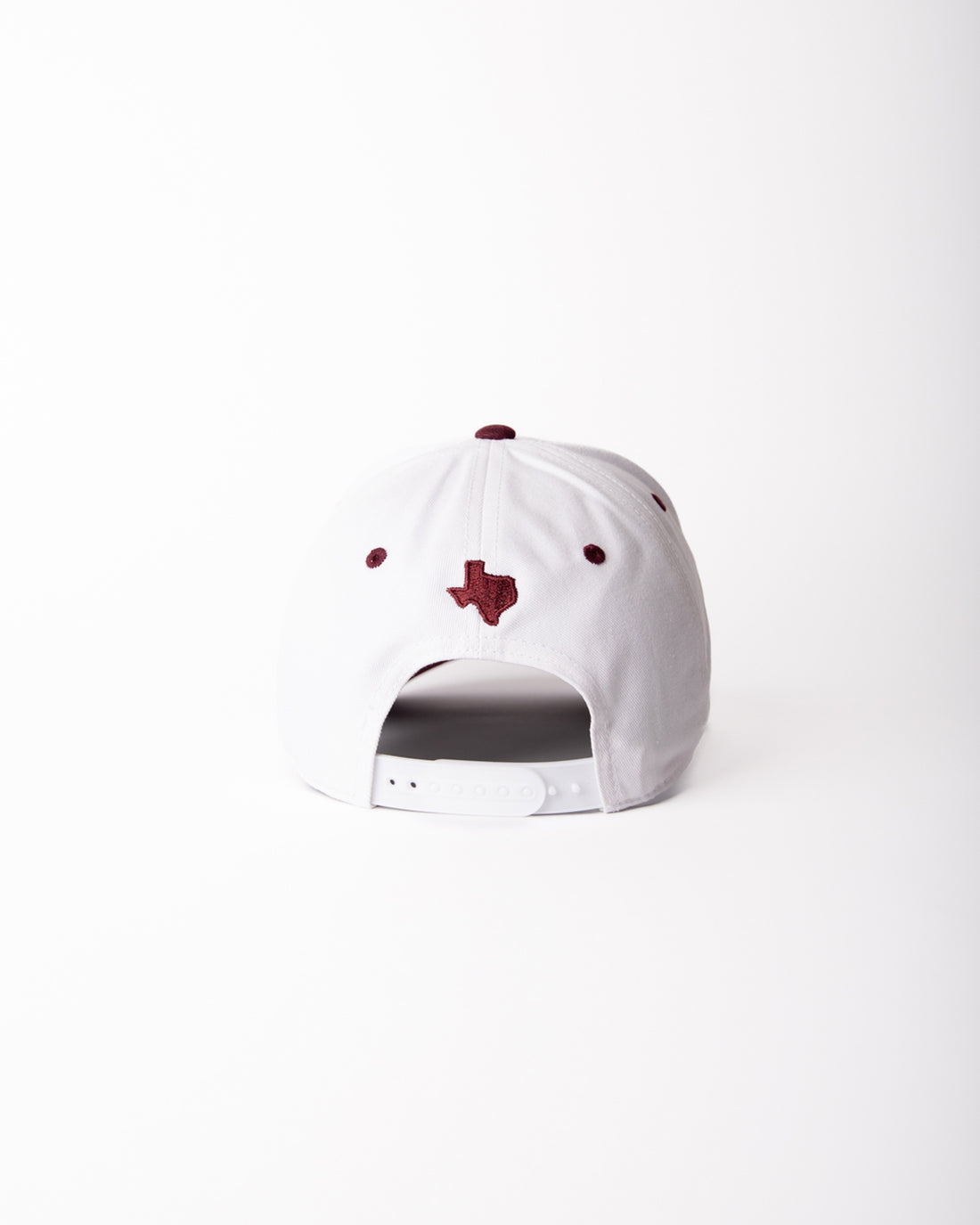 CSTAT TRUE Maroon & White Two-Tone | Pre-curved Snapback – Decker Hat Co