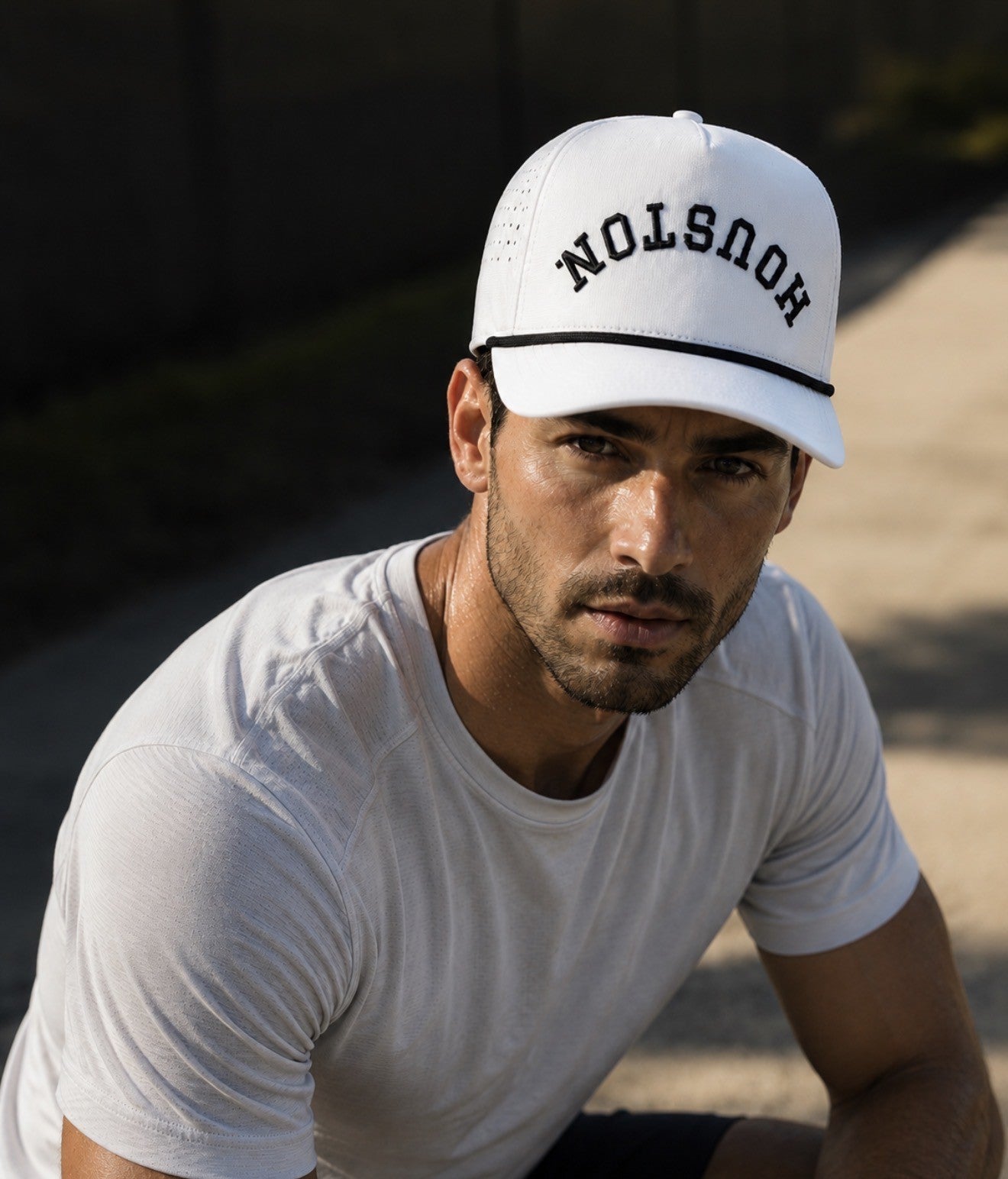 White | Premium White Performance Snapback with Black Removable Rope | BRAND NEW RELEASE