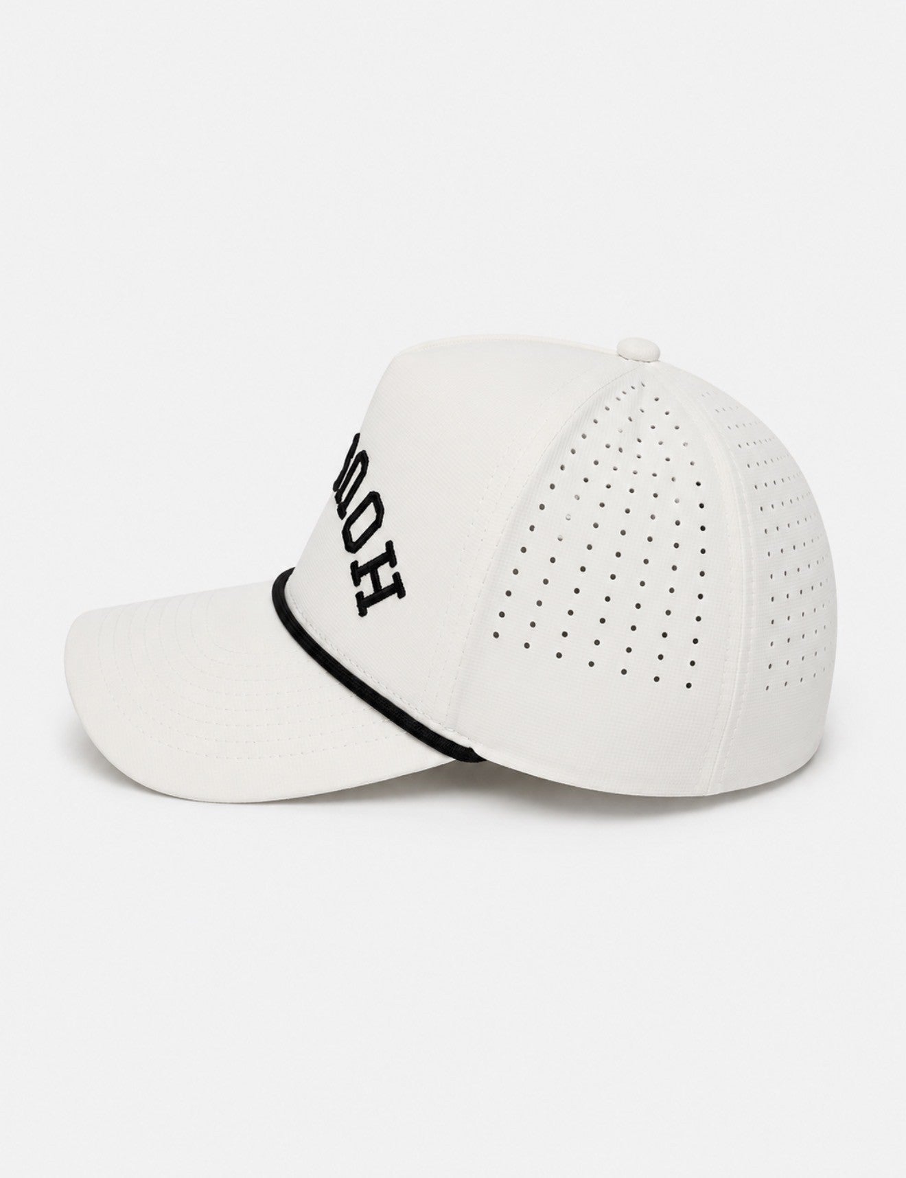 White | Premium White Performance Snapback with Black Removable Rope | BRAND NEW RELEASE