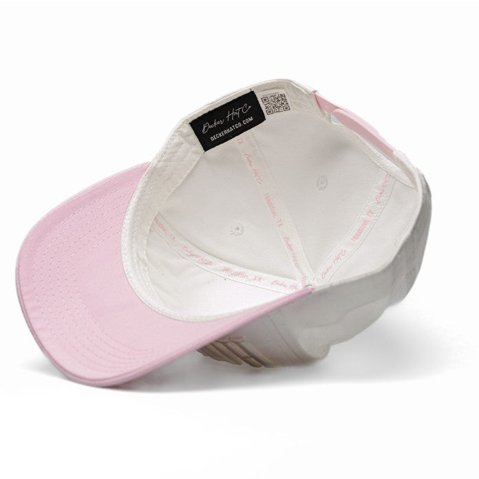 Blossom | Two-tone White + Pink | Premium Pre-curved Snapback *NEW RELEASE*