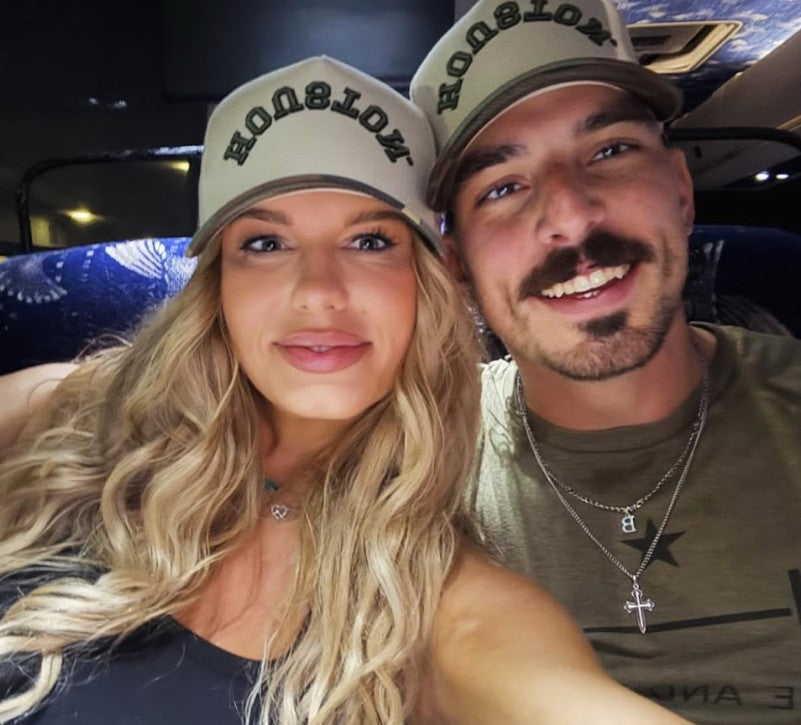 Off-White + Camo | 100% Cotton Snapback, Off-White with Camo Bill