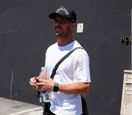 Black with White Stitching | Trucker | Pre-Curved Foam/Mesh Snapback Trucker Hat