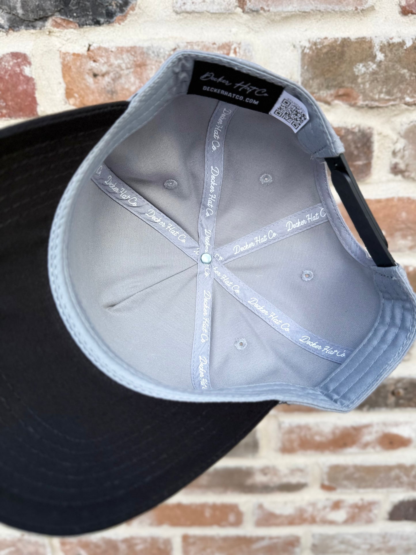 The 'H' | Gray with Black + White Outline H | Pre-curved Snapback *NEW RELEASE*