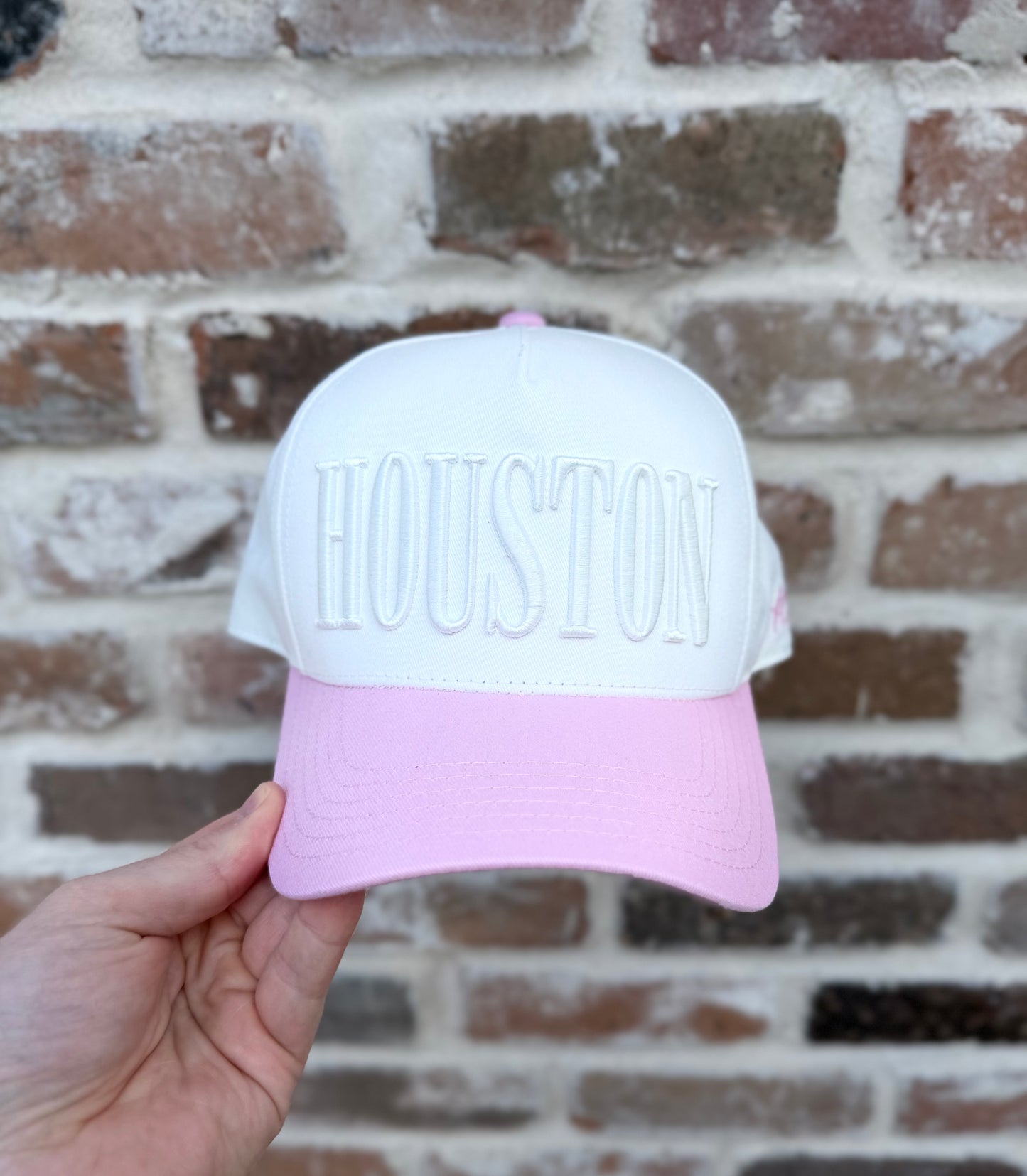 Blossom | Two-tone White + Pink | Premium Pre-curved Snapback *NEW RELEASE*