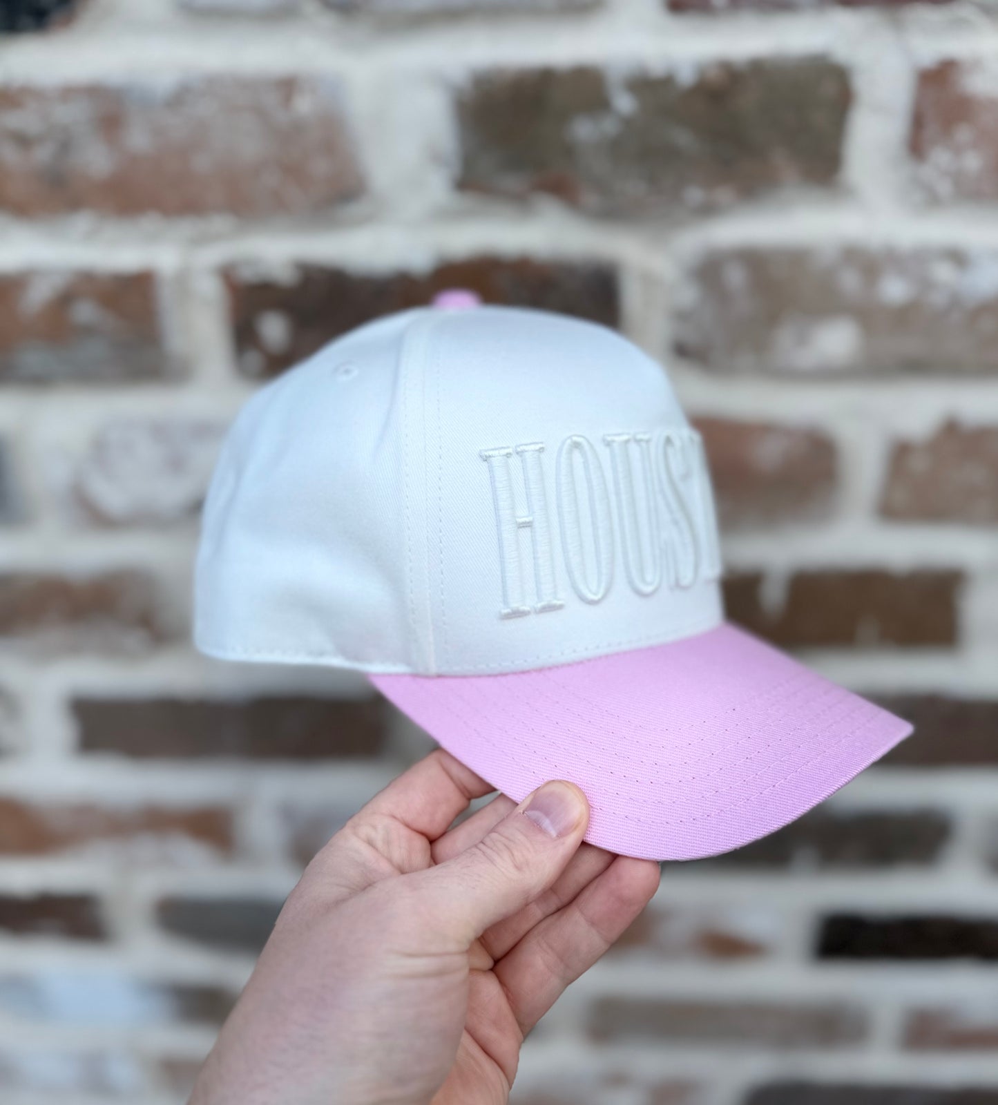 Blossom | Two-tone White + Pink | Premium Pre-curved Snapback *NEW RELEASE*