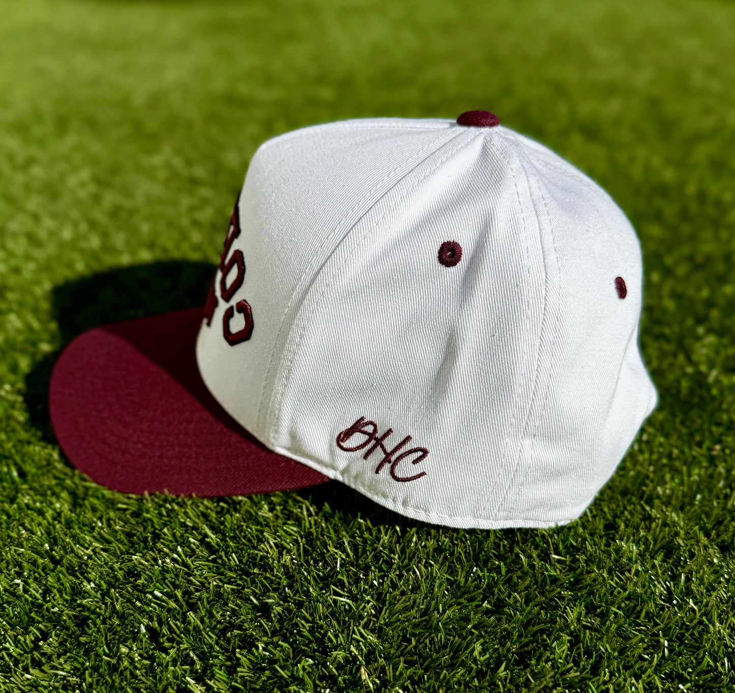 College Station TRUE Maroon & White Two-Tone | Pre-curved Snapback