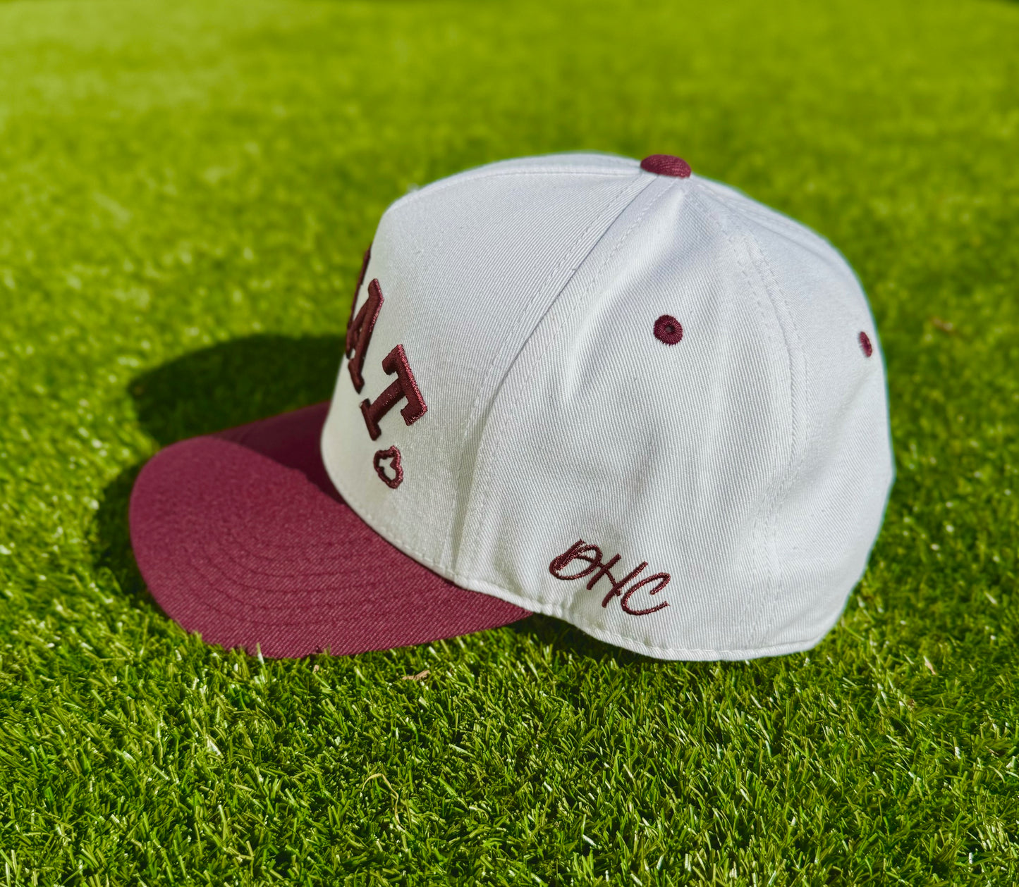 CSTAT TRUE Maroon & White Two-Tone | Pre-curved Snapback