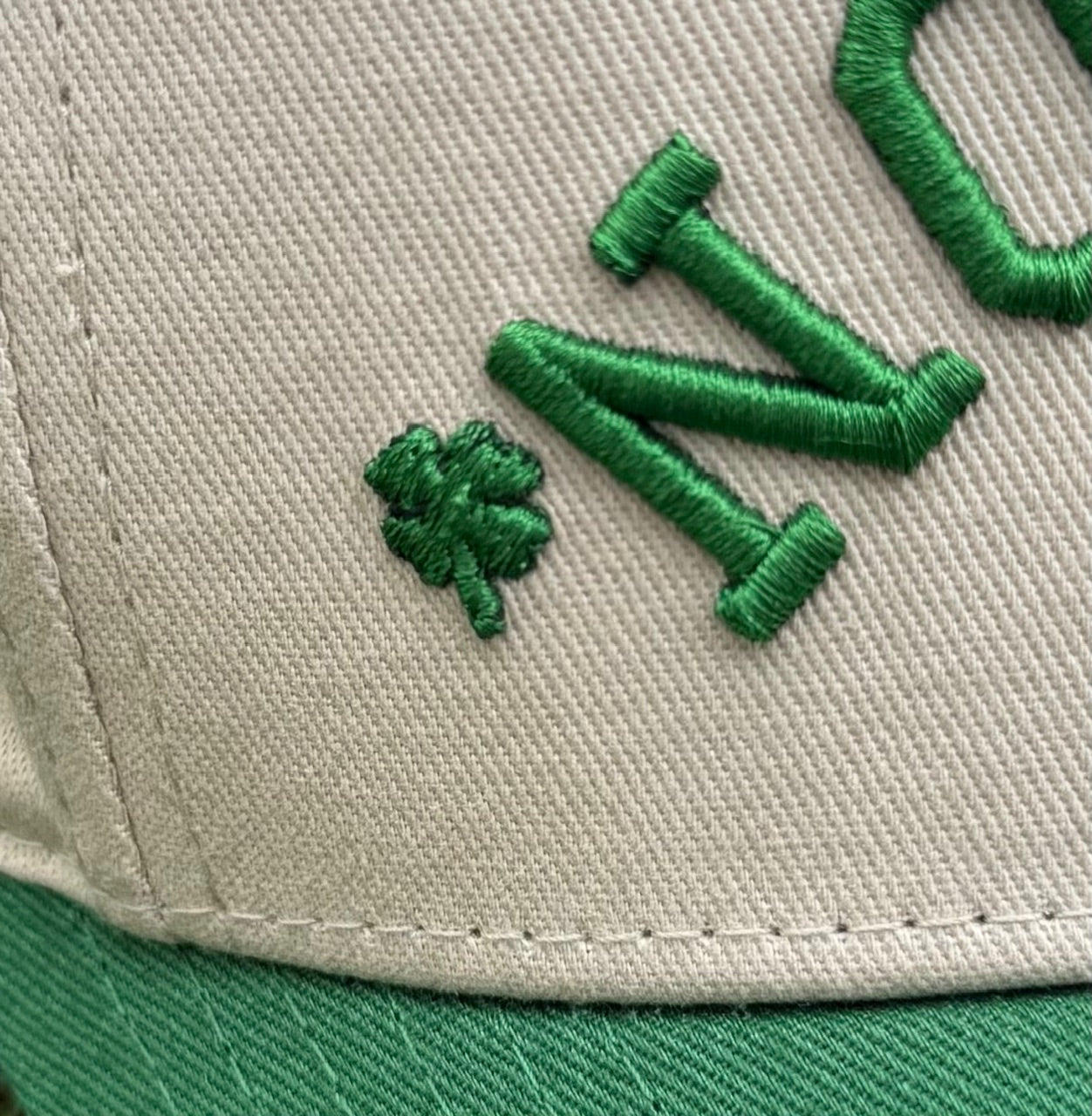 Off-White & TRUE Green | Pre-curved Snapback