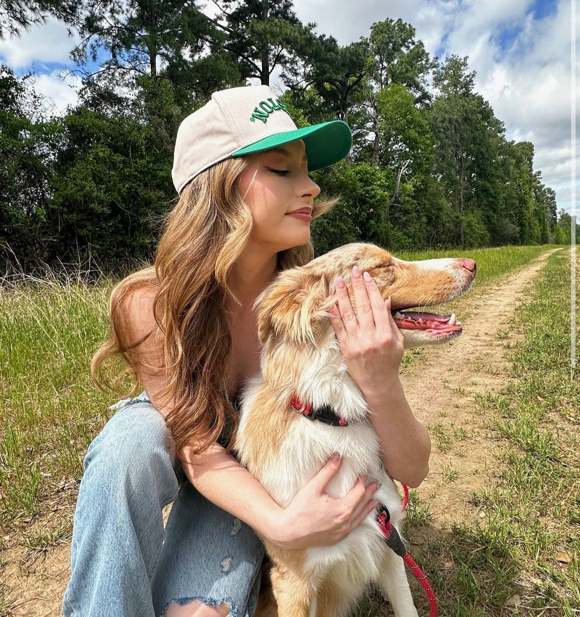 Rodeo Season - Rodeo Collection | Off-White & Green | Pre-curved Snapback