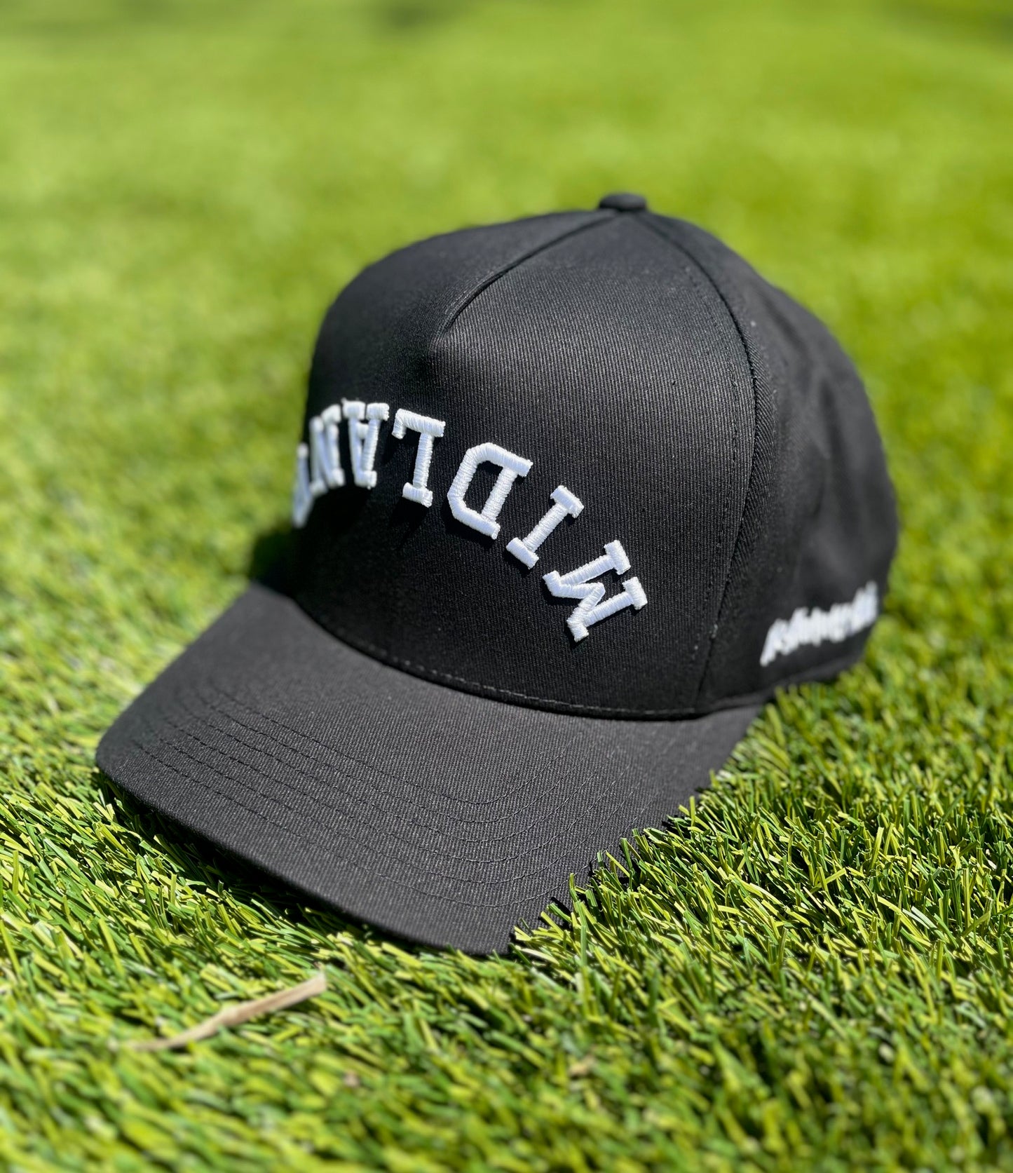 The Shimmy Shack Custom MIDLAND Black | Pre-Curved Snapback