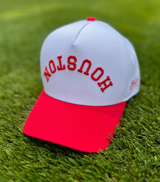 Red & White Two-Tone | Pre-curved Snapback