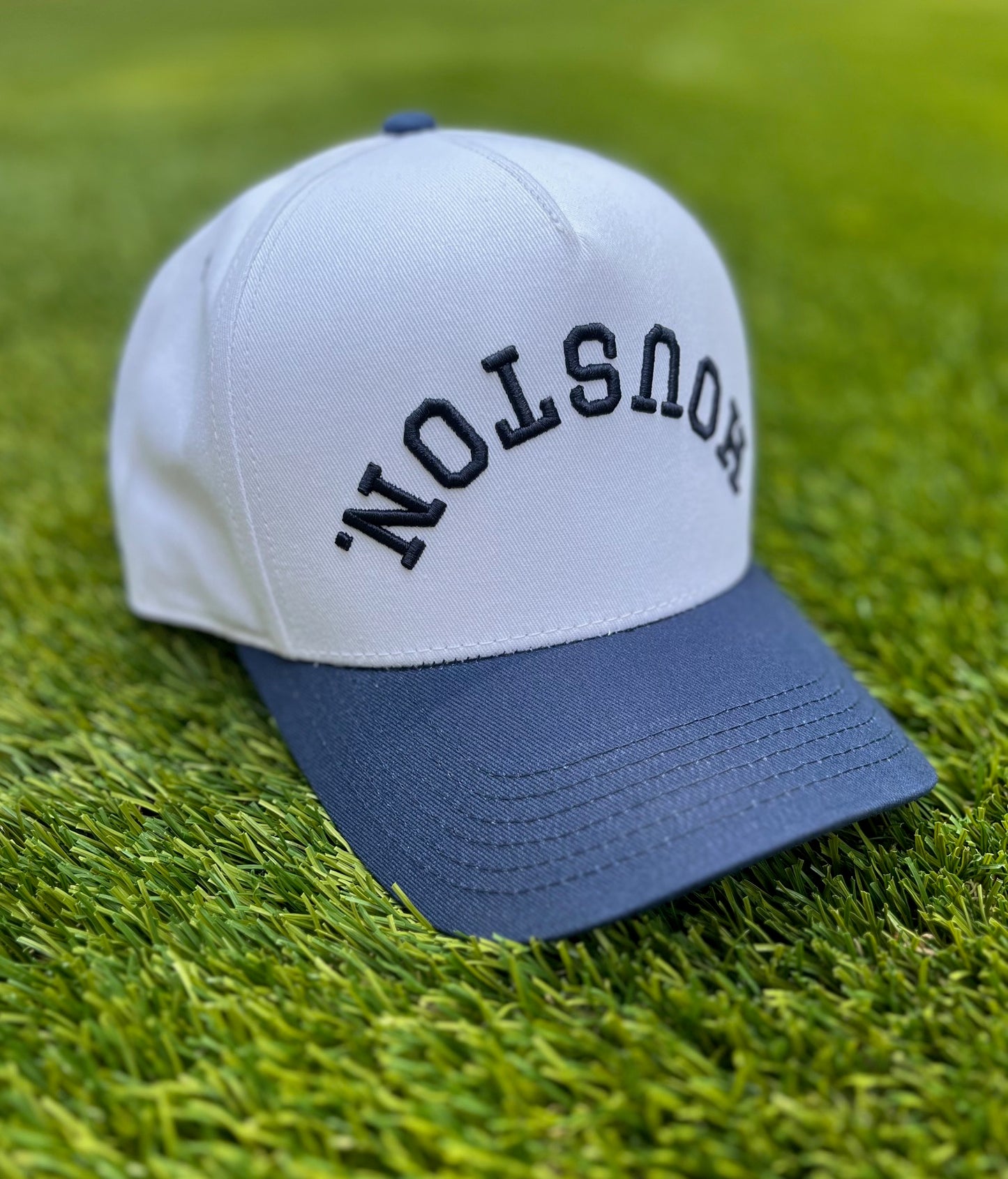 Navy & White Two-Tone | Pre-curved Snapback