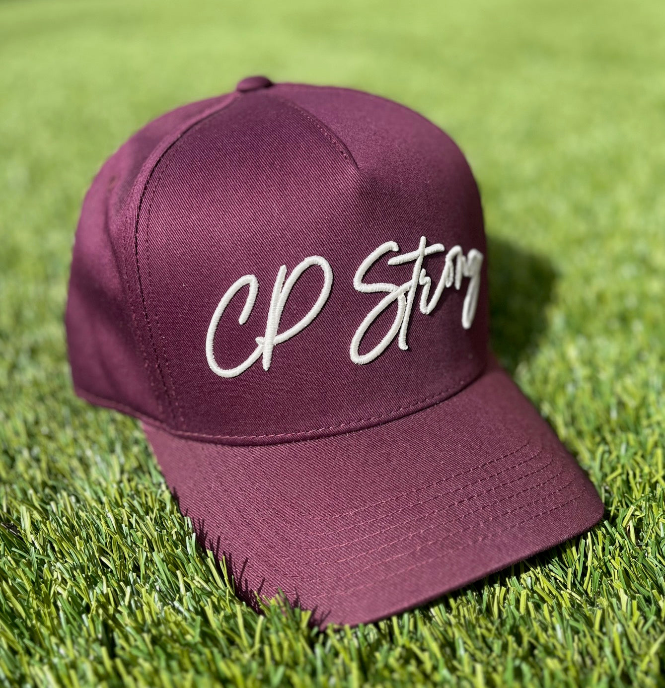 'CP Strong' Custom Hats | Benefiting Chris Parker & Family | Pre-Curved Snapback