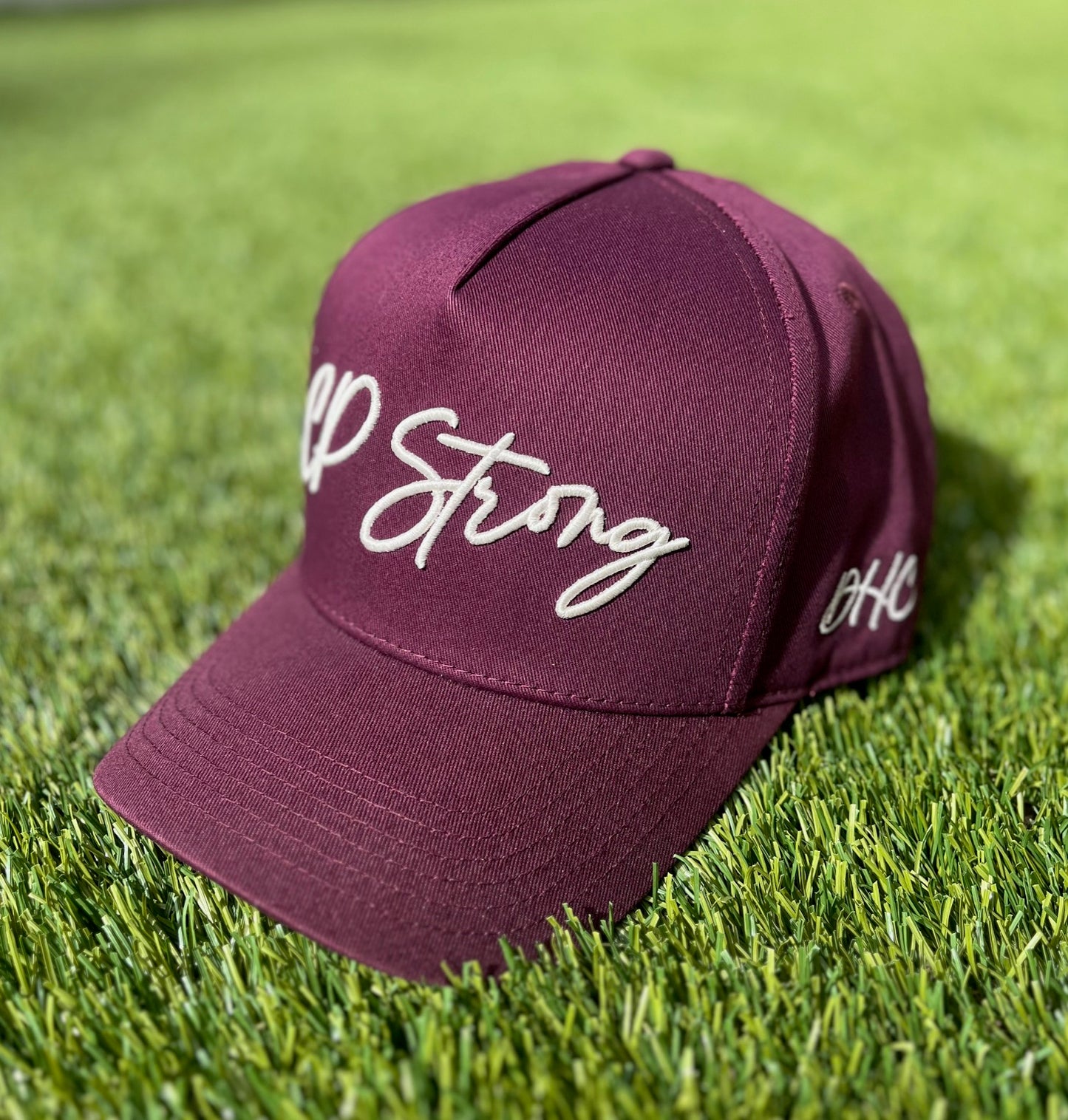 'CP Strong' Custom Hats | Benefiting Chris Parker & Family | Pre-Curved Snapback