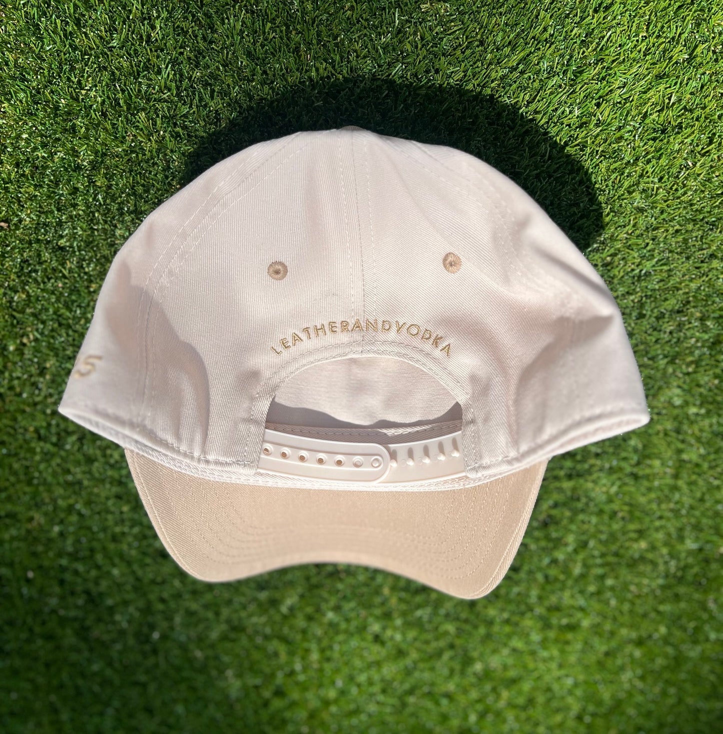 Leather & Vodka Upside-Down LAV Custom Hat  | Pre-Curved Snapback