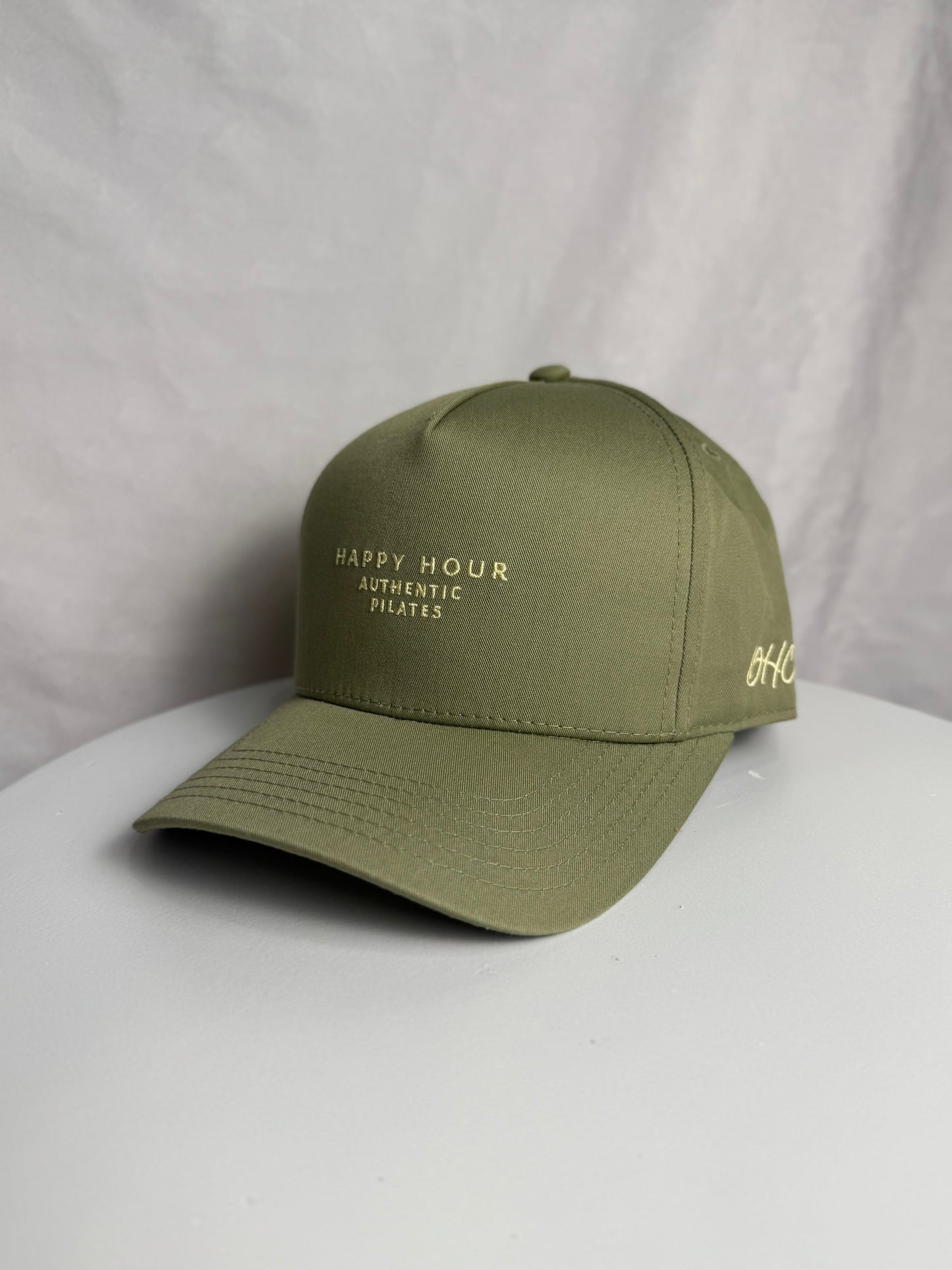 Custom Happy Hpur Pilates 100% Cotton Snapback