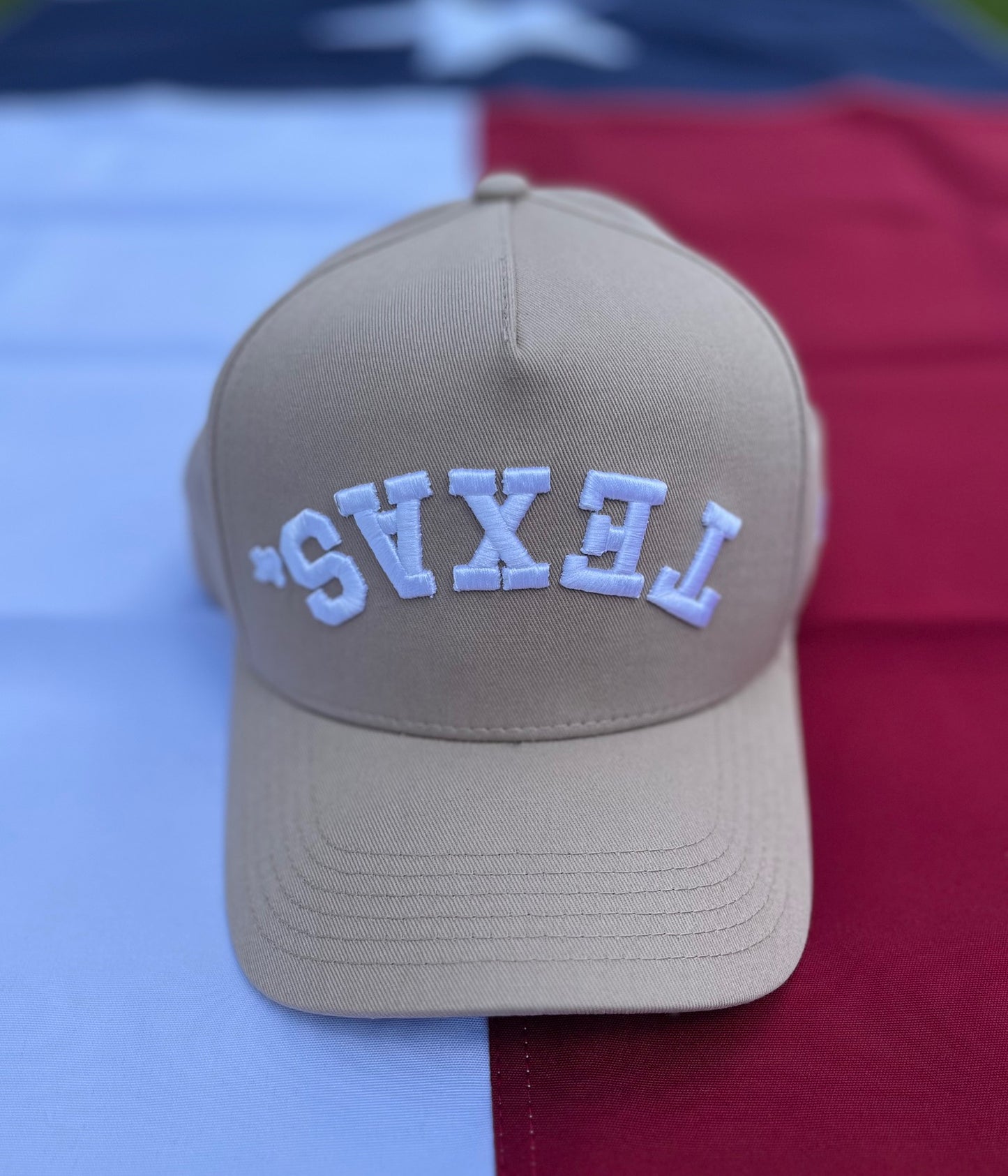 TEXAS. Tan | Pre-curved Snapback | Now Available