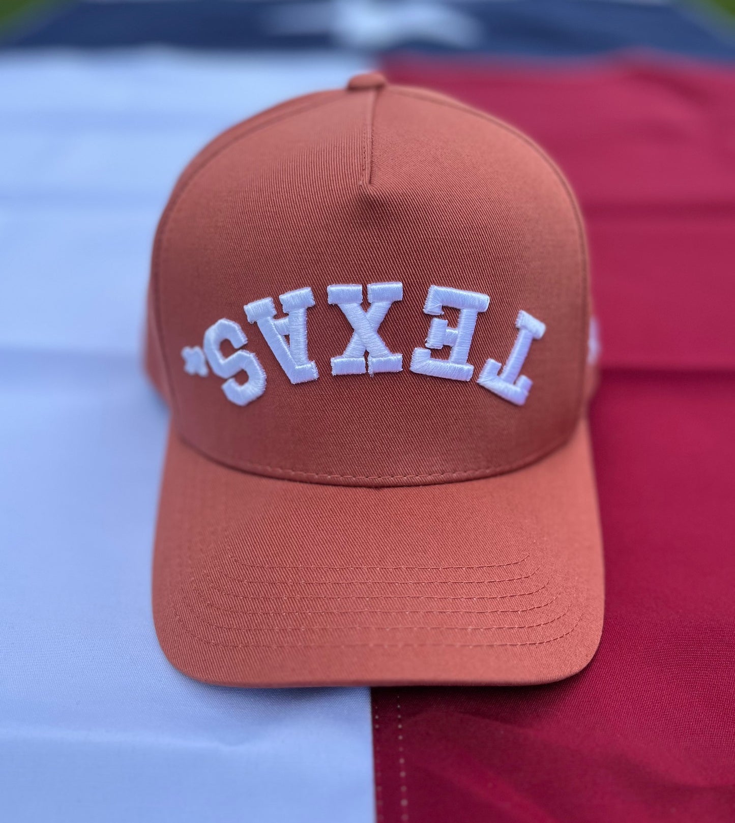 TEXAS. Burnt Orange | Pre-curved Snapback | Now Available