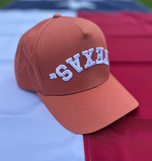 TEXAS. Burnt Orange | Pre-curved Snapback | Now Available