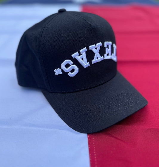 TEXAS. Black | Pre-curved Snapback | Now Available