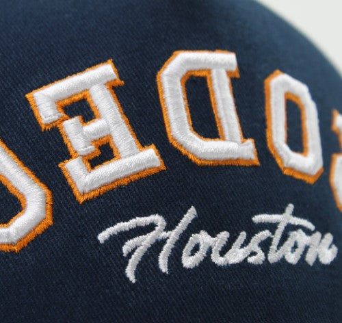 Houston Livestock & Rodeo | Custom Rodeo 100% Cotton Pre-curved Snapbacks - Navy