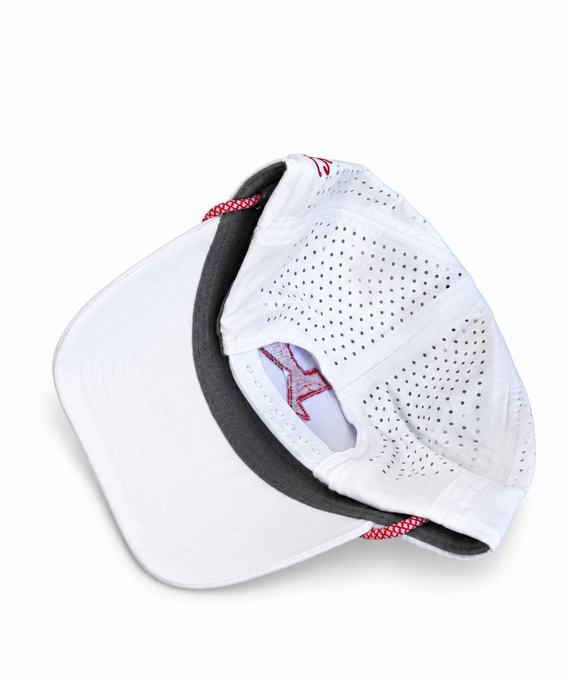 Texas Crest - White | White Premium Performance with Red/White Removable Rope | New Release