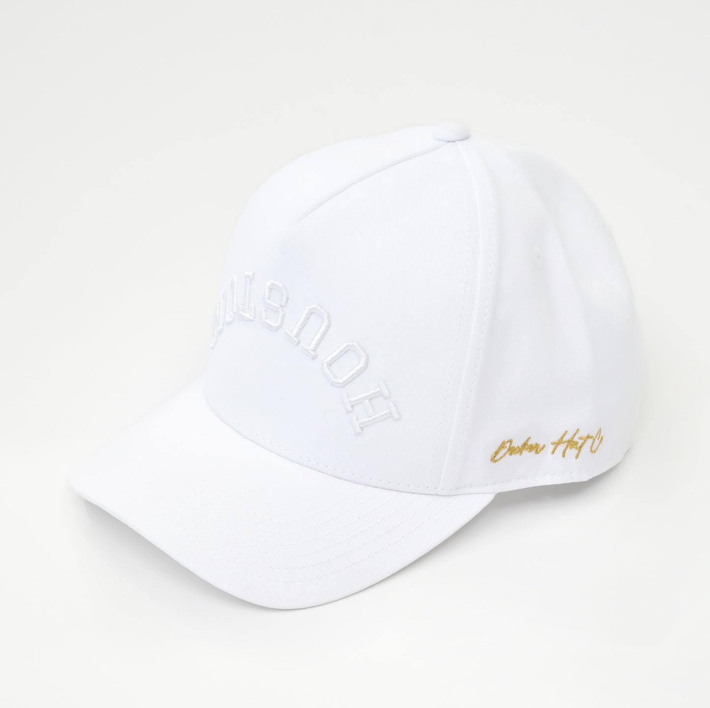 All-White, White with White Stitching | Pre-curved Snapback