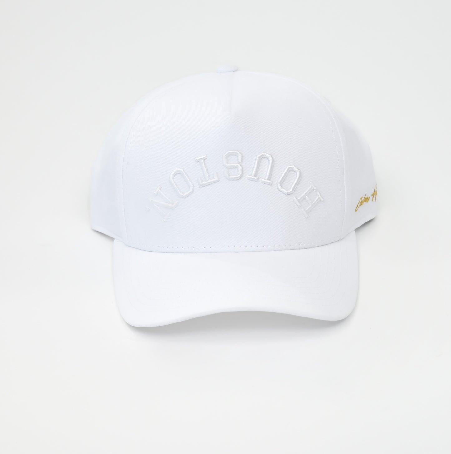 All-White, White with White Stitching | Pre-curved Snapback