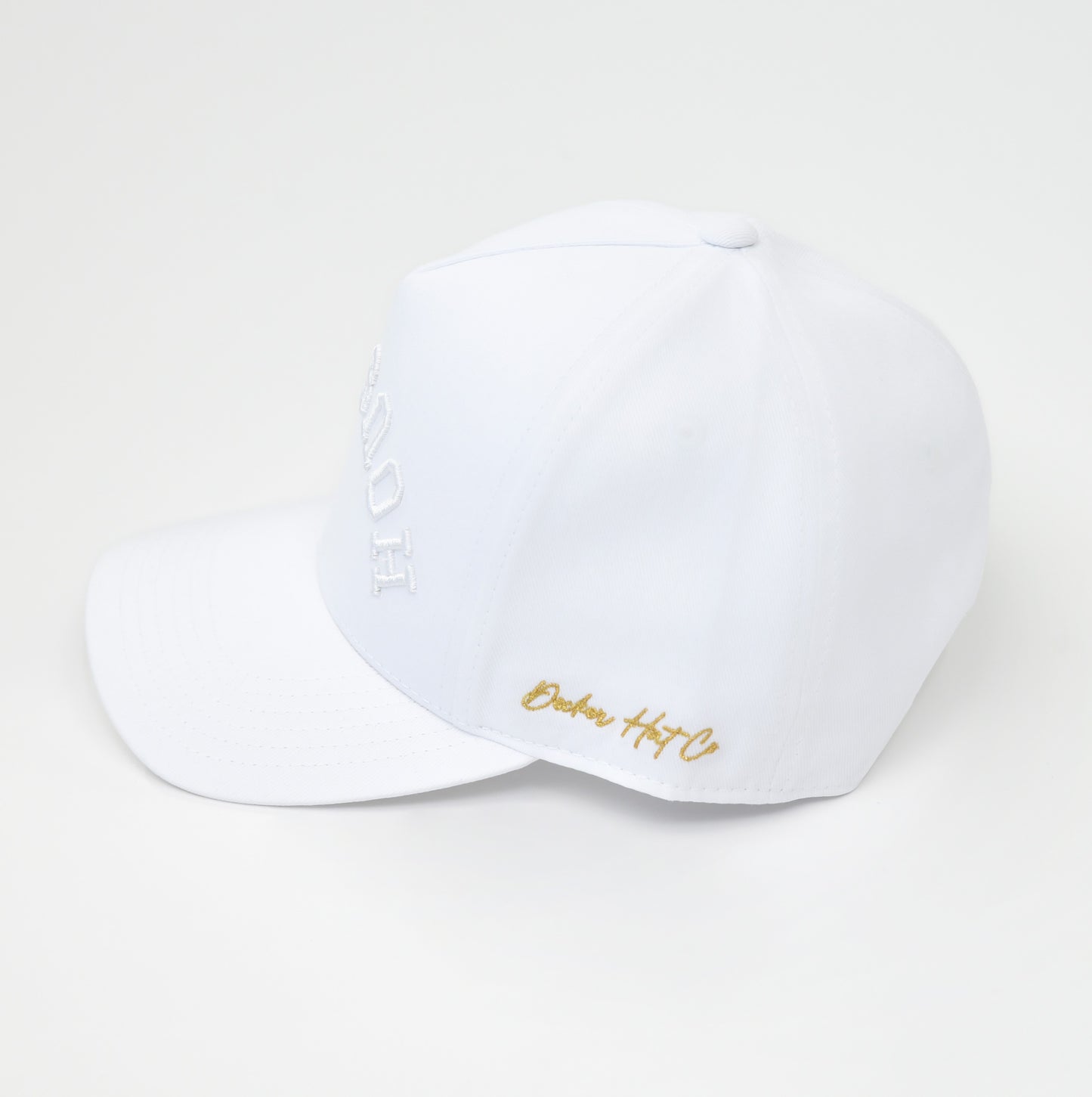 All-White, White with White Stitching | Pre-curved Snapback