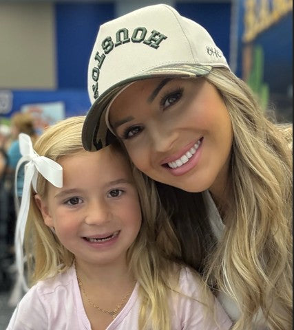 Off-White + Camo | 100% Cotton Snapback, Off-White with Camo Bill