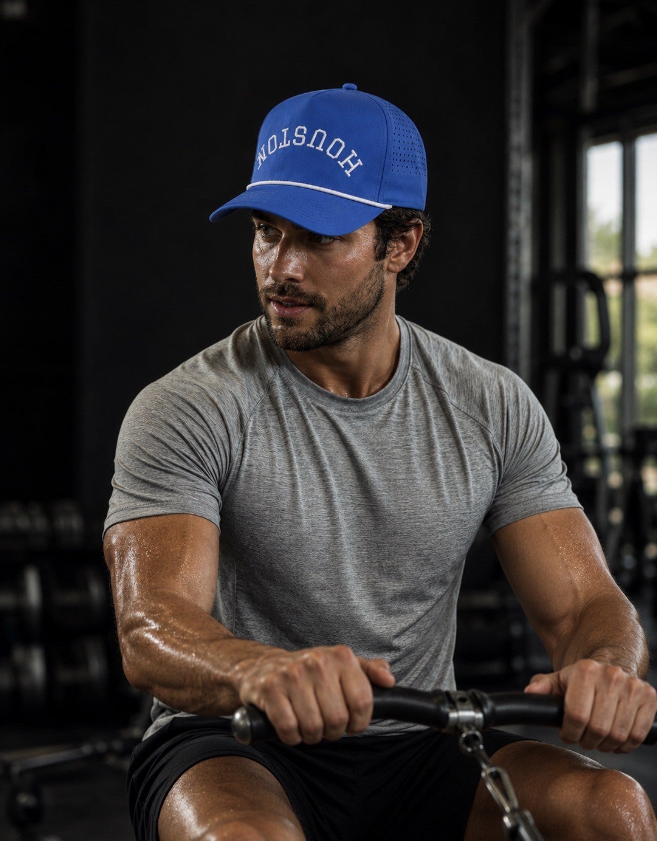 Sky Blue | Premium Red Performance Snapback with White Removable Rope | BRAND NEW RELEASE