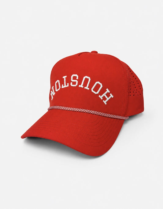 Rocket | Premium Red Performance Snapback with Red/White Removable Rope | BRAND NEW RELEASE